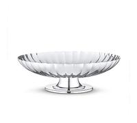 Georg Jensen GJ170162 Piatto da portata con piedistallo, Acciaio INOX, 28 x 28 x 8,5 cm
