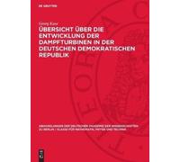 Georg Kuse Übersicht Über Die Entwicklung Der Dampfturbinen i (Copertina rigida)