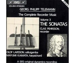 Georg Philipp Telem Complete Recorder Music Vol. 3 (Pehrsson, Larsson, Kama (CD)