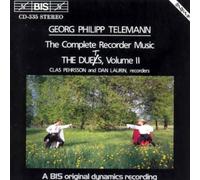 Georg Philipp Telemann Recorder Duets Vol. 2 (Pehrsson, Laurin) (CD) Album