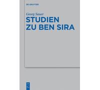 Georg Sauer Studien zu Ben Sira (Copertina rigida)