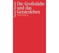 Georg Simmel Die Großstädte und das Geistesleben (Copertina rigida)