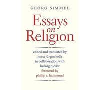 Georg Simmel Essays on Religion (Tascabile)