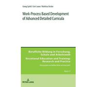 Georg Spöttl Gert L Work-Process Based Development of Advance (Copertina rigida)