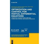 Georg Stadler Optimization and Control for Partial Differenti (Copertina rigida)