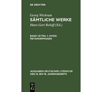 Georg Wickram Ovids Metamorphosen (Copertina rigida)