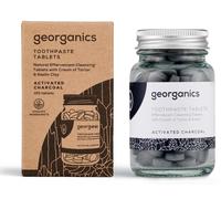 Georganics Compresse naturali per lo spazzolamento dei denti con carbone attivo - 120 compresse