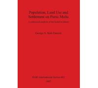George A Said-Zammi Population Land Use and Settlement on Punic Malt (Tascabile)
