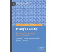 George A. Zsidisin Barbara Gaudenzi Roberta P Strategic Sourc (Copertina rigida)