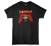 George Clinton Crown American Classics T-Shirt Uomo Manica Corta Nera
