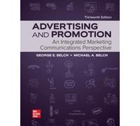 George E Belch Michael Loose Leaf for Advertising and P (Rilegatura flessibile)