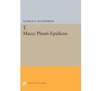 George E. Duckworth T. Macci Plauti-Epidicus (Tascabile)