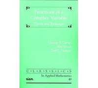 George F. Carrier Carl E. Pearson Max. K Functions of a Complex Vari (Tascabile)