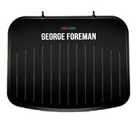 George Foreman 25810 Medium Fit Grill - Versatile piastra di cottura e macchina per toastie con rivestimento antiaderente migliorato e riscaldamento rapido, nero