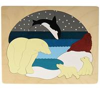 George Fortuna Doppio Puzzle Artico per Bambini 34 Pezzi (20 x 20 X 1.3 CM)