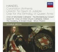 George Frideric Han Handel: Coronation Anthems/Utrecht Te Deum & Jubilate/ (CD)