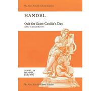 George Frideric Handel Ode for Saint Cecilia's Day, Hwv 76 (Tascabile)