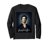 George Gordon Byron Poeta Britannico Maglia a Manica