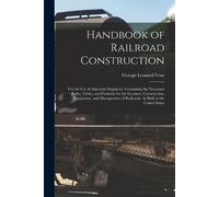 George Leonard Vose Handbook of Railroad Construction (Tascabile)
