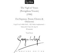 George Lloyd - Lloyd: La Veglia di Venere Pervigilium Veneris per soprano, tenore, coro e orchestra Partitura vocale