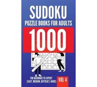 George Lopez 1000 Sudoku Puzzle Books For Adults For Beginner To Exp (Tascabile)