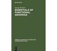 George M. Horn Essentials of Functional Grammar (Copertina rigida)