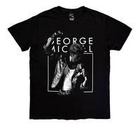 George Michael BandW Faith autorizzato Uomo maglietta