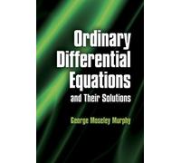 George Moseley Mur Ordinary Differential Equations and Their Soluti (Tascabile)