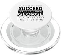 George Name Funny Joke Natale compleanno papà uomo padre PopSockets PopGrip per MagSafe