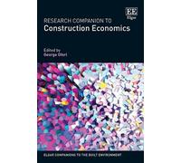 George Ofori Research Companion to Construction Economics (Copertina rigida)