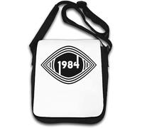 George Orwell 1984 Big Brother Eye Logo Borsa a tracolla bianca