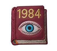 George Orwell 1984 Toppa ricamata termoadesiva o da cucire (7,6 cm) per libro della cospirazione