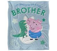 George Pig Big Brother Coperta super morbida al tatto setoso - 152 x 127 cm