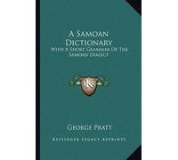 George Pratt A Samoan Dictionary (Tascabile)