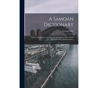 George Pratt A Samoan Dictionary (Tascabile)