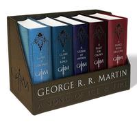 George R. R. Martin's A Game of Thrones Leather-Cloth Boxed Set (Song of Ice and Fire Series): A Game of Thrones, A Clash of Kings, A Storm of Swords, A Feast for Crows, and A Dance with Dragons: 1-5