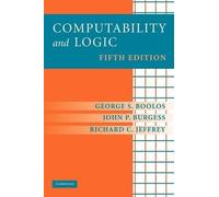 George S. Boolos John P. Burgess Richard C. Computability an (Copertina rigida)