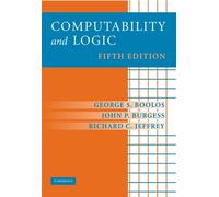 George S. Boolos Richard C. Jeffrey John P. Bur Computability and L (Tascabile)