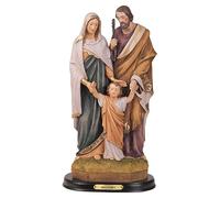 George S. Chen Imports SS-G-212.07 Sacra Famiglia Gesù Maria Giuseppe religiosa statuetta decorazione, 30,5 cm, resina, marrone, beige, verde