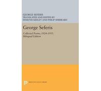George Seferis George Seferis (Copertina rigida) Princeton Legacy Library