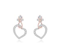 GEORGE · SMITH Orecchini Argento 925 per Donna,Orecchini Argento Cuore Infinito per Donne, Regali Gioielli Festa della mamma Compleanno per Mamma Moglie (Ororosa)