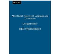 George Steiner After Babel (Tascabile)
