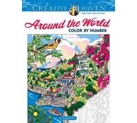 George Toufexis Creative Haven Around the World Color by Number (Tascabile)