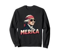 George Washington 4 luglio Merica Felpa