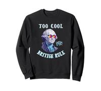 George Washington 4th July Too Cool for British Rule Felpa