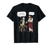 George Washington e Jesus Never Said Funny Meme Design Maglietta