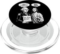 George Washington Gesù Fratello Stesso Divertente Meme PopSockets PopGrip per MagSafe