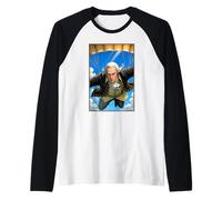 George Washington Paracadutismo Maglia con Maniche Raglan