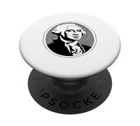 George Washington Presidente Insegnante di storia del ritratto PopSockets PopGrip Adesivo