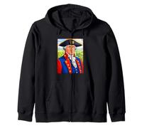 George Washington Primo Presidente degli Stati Uniti Felpa con Cappuccio